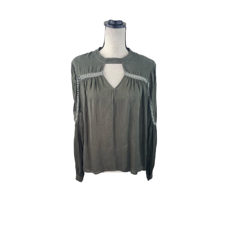 Boho Peasant Renaissance Prairie Cottagecore Neutral Blouse Top